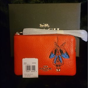 NWT/COACH SPIDER-MAN MARVEL WRISTLET